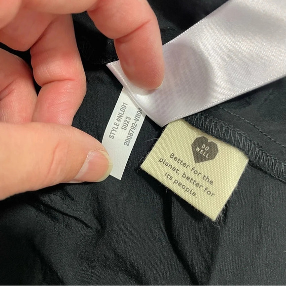 New Madewell Layton Mini Slip Dress Black Size 14 - Picture 6 of 9